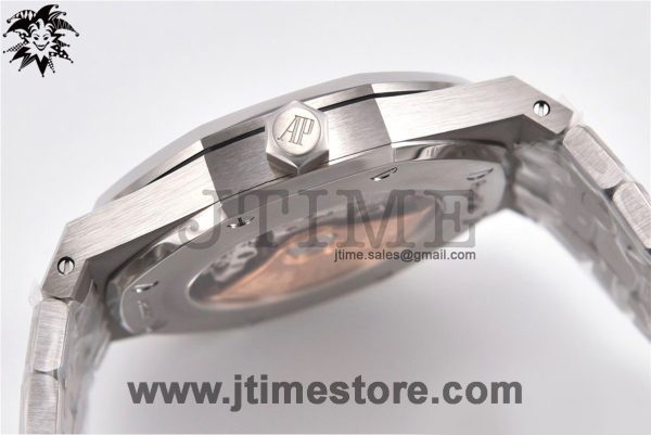 Royal Oak 41mm 15400 SS ZF 1:1 Best Edition Black Textured Dial on SS Bracelet A3120 (Free Box) - Image 4