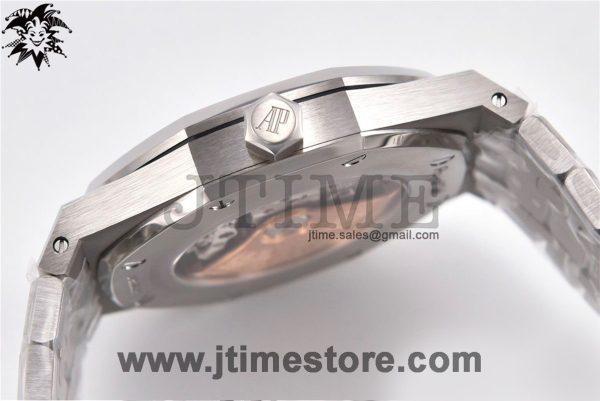 Royal Oak 41mm 15400 SS ZF 1:1 Best Edition Blue Textured Dial on SS Bracelet A3120 (Free Box) - Image 4