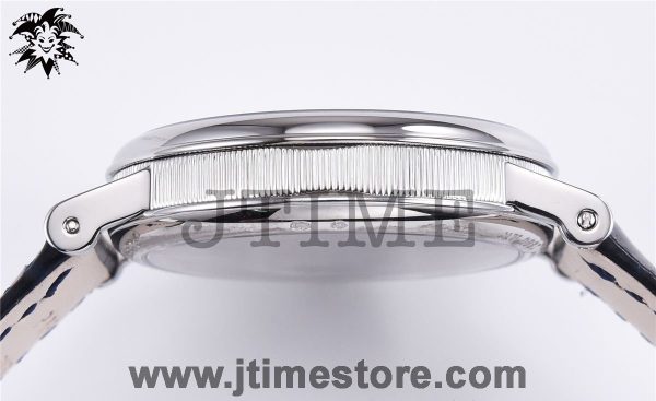 Tradition 7057BB/11/9W6 SS Real PR SF 1:1 Best Edition Silver Skeleton Dial on Blue Leather Strap A507 V2 - Image 6
