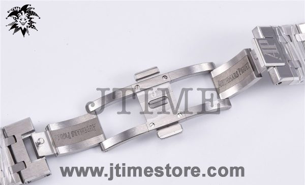 Royal Oak 41mm 15400 SS JF 1:1 Best Edition White Textured Dial on SS Bracelet A3120 V3 - Image 10