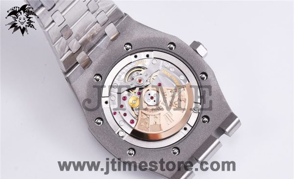 Royal Oak 41mm 15400 SS JF 1:1 Best Edition White Textured Dial on SS Bracelet A3120 V3 - Image 12