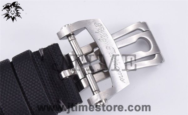 Fifty Fathoms 5015C Tribute to Aqua Lung ZF 1:1 Best Edition Black Dial on Sail-canvas Strap A1315 - Image 5