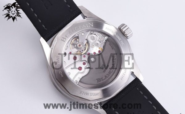 Fifty Fathoms 5071 Bathyscaphe 43mm SS ZF 1:1 Best Edition Gray Dial on Sail-canvas Strap A1315 - Image 8