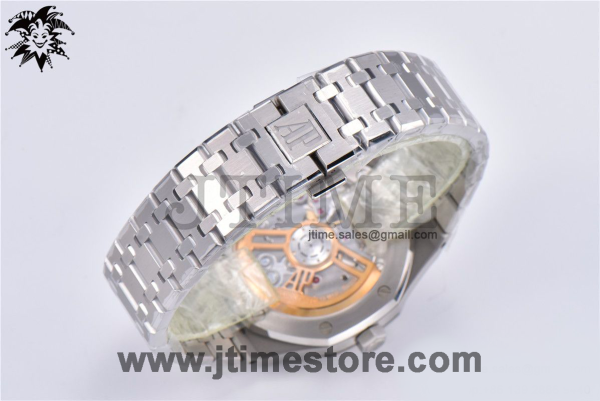 Royal Oak 41mm 15500 SS ZF 1:1 Best Edition Blue Textured Dial on SS Bracelet A4302 (Free Box) - Image 6