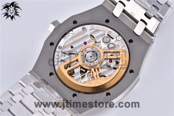 Royal Oak 41mm 15500 SS ZF 1:1 Best Edition Blue Textured Dial on SS Bracelet A4302 (Free Box) - Image 8