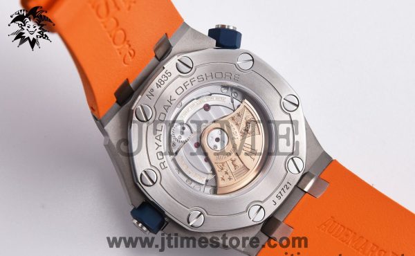 Royal Oak Offshore Diver 2017 Orange 15710 JF 1:1 Best Edition on XS Orange Rubber Strap A3120 - Image 11