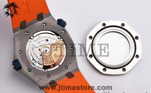 Royal Oak Offshore Diver 2017 Orange 15710 JF 1:1 Best Edition on XS Orange Rubber Strap A3120 - Image 13