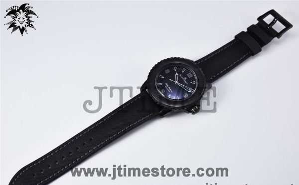 Fifty Fathoms PVD 5015 Dark Knight ZF 1:1 Best Edition Black Dial on Sail-canvas Strap A1315 - Image 3