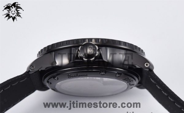 Fifty Fathoms PVD 5015 Dark Knight ZF 1:1 Best Edition Black Dial on Sail-canvas Strap A1315 - Image 5