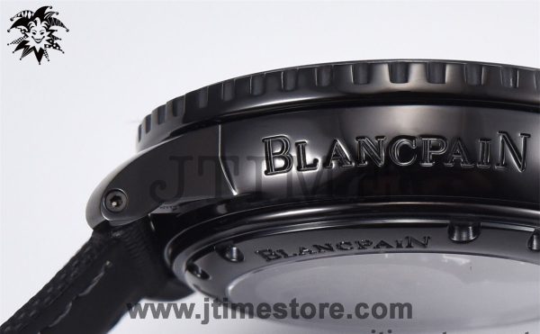 Fifty Fathoms PVD 5015 Dark Knight ZF 1:1 Best Edition Black Dial on Sail-canvas Strap A1315 - Image 7