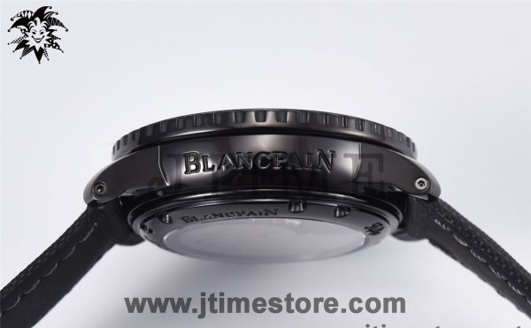 Fifty Fathoms PVD 5015 Dark Knight ZF 1:1 Best Edition Black Dial on Sail-canvas Strap A1315 - Image 6