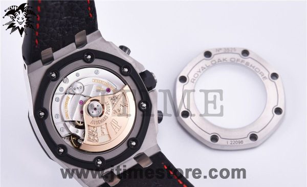 Royal Oak Offshore Chrono 42mm 2014 Black Themes JF 1:1 Best Edition on Black Leather Strap A3126 w/ Cyclops V2 - Image 9