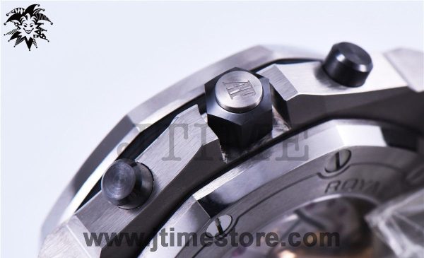 Royal Oak Offshore Chrono 42mm 2014 Black Themes JF 1:1 Best Edition on Black Leather Strap A3126 w/ Cyclops V2 - Image 13