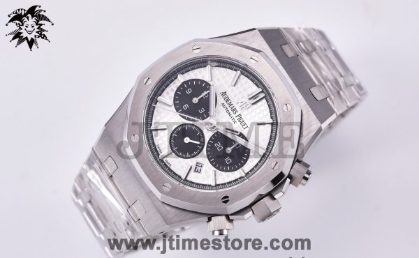 Royal Oak Chrono 26331ST SS OMF 1:1 Best Edition White/Black Dial on SS Bracelet A7750 - Image 2