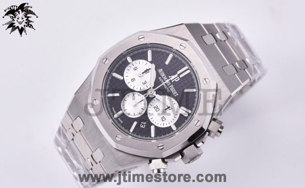 Royal Oak Chrono 26331ST SS OMF 1:1 Best Edition Black/White Dial on SS Bracelet A7750 - Image 2