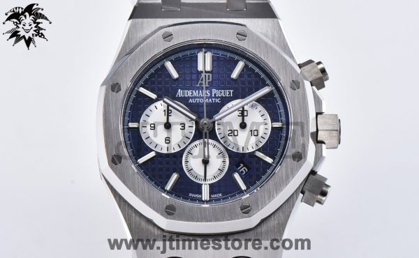 Royal Oak Chrono 26331ST SS OMF 1:1 Best Edition Blue/White Dial on SS Bracelet A7750 - Image 3