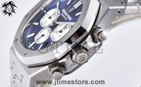 Royal Oak Chrono 26331ST SS OMF 1:1 Best Edition Blue/White Dial on SS Bracelet A7750 - Image 5