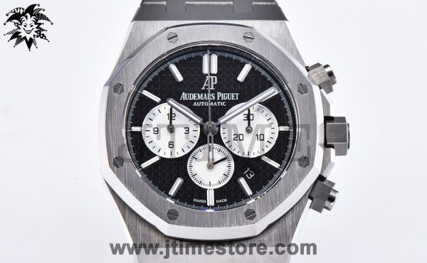 Royal Oak Chrono 26331ST SS OMF 1:1 Best Edition Black/White Dial on SS Bracelet A7750 - Image 3