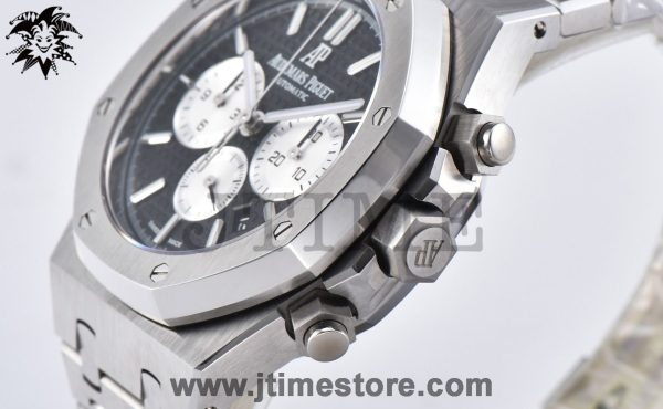 Royal Oak Chrono 26331ST SS OMF 1:1 Best Edition Black/White Dial on SS Bracelet A7750 - Image 5