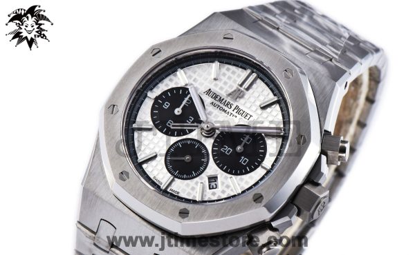 Royal Oak Chrono 26331ST SS OMF 1:1 Best Edition White/Black Dial on SS Bracelet A7750
