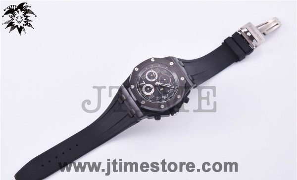 Royal Oak Offshore 26205AU "GINZA 7" Forged Carbon JF Best Edition on Rubber Strap A3126 V2 - Image 3