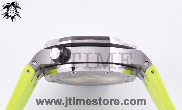 Royal Oak Offshore Diver Chronograph Green JF 1:1 Best Edition on Green Rubber Strap A3126 V2 - Image 6