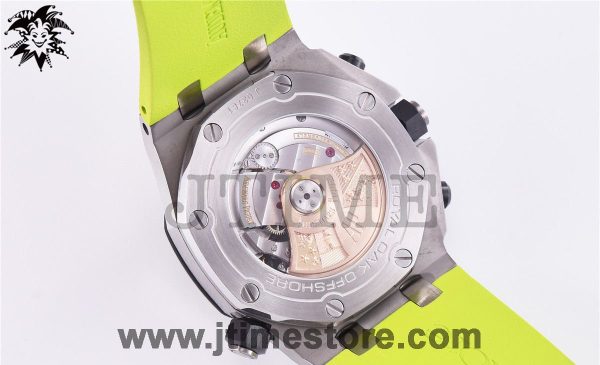 Royal Oak Offshore Diver Chronograph Green JF 1:1 Best Edition on Green Rubber Strap A3126 V2 - Image 8