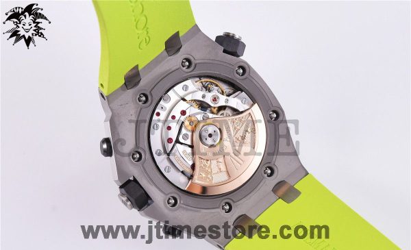 Royal Oak Offshore Diver Chronograph Green JF 1:1 Best Edition on Green Rubber Strap A3126 V2 - Image 11