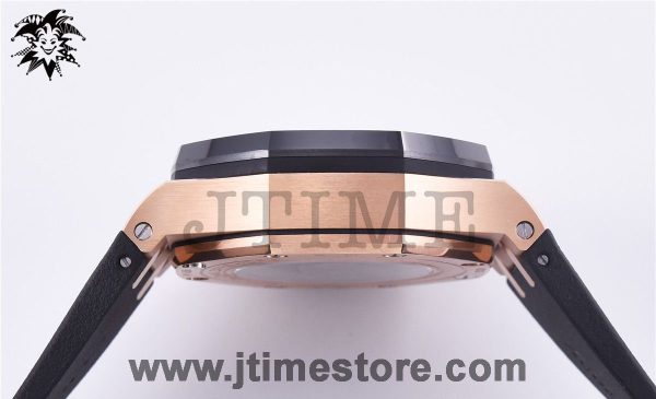 Royal Oak Offshore 44mm 26401RO RG Updated Black Ceramic Bezel JF 1:1 Best Edition on Rubber Strap A3126 - Image 5