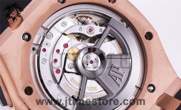 Royal Oak Offshore 44mm 26401RO RG Updated Black Ceramic Bezel JF 1:1 Best Edition on Rubber Strap A3126 - Image 10