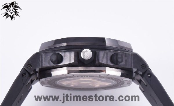 Royal Oak Offshore 26205AU "GINZA 7" Forged Carbon JF Best Edition on Rubber Strap A3126 V2 - Image 4