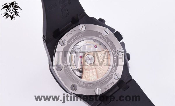 Royal Oak Offshore 26205AU "GINZA 7" Forged Carbon JF Best Edition on Rubber Strap A3126 V2 - Image 9