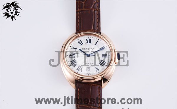 Cle de Cartier WGCL0004 RG 40mm V6F 1:1 Best Edition White Textured Dial on Brow - Image 3