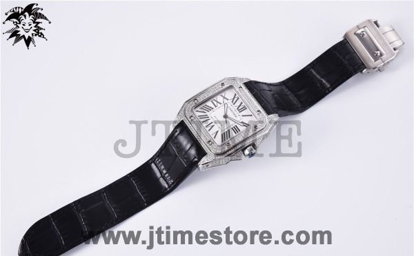 Santos 100 38mm Diamond Paved - Image 2