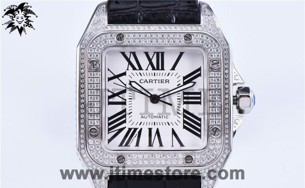Santos 100 38mm Diamond Paved - Image 11