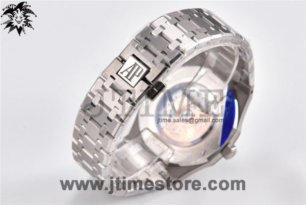 Royal Oak 41mm 15400 SS ZF 1:1 Best Edition Blue Textured Dial on SS Bracelet A3120 (Free Box) - Image 6