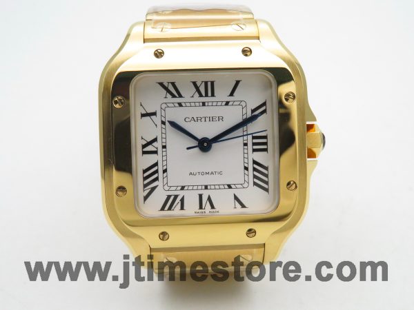 CAR0471B - Santos De Cartier 35mm Mens YG/YG White 3KF MY9015