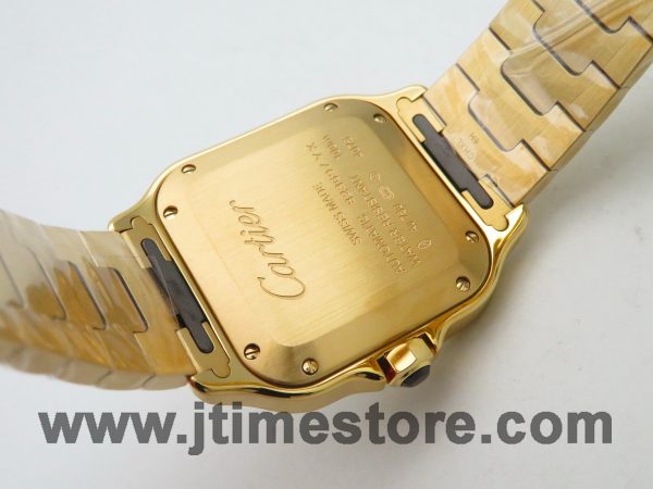 CAR0471B - Santos De Cartier 35mm Mens YG/YG White 3KF MY9015 - Image 7