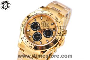 Daytona 116508 YG Noob 1:1 Best Edition 904L SS Case and Bracelet Gold/Black Dial SA4130 V3