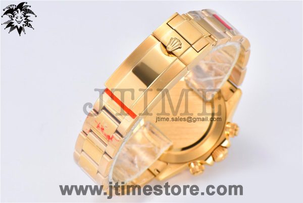 Daytona 116508 YG Noob 1:1 Best Edition 904L SS Case and Bracelet Gold/Black Dial SA4130 V3 - Image 6