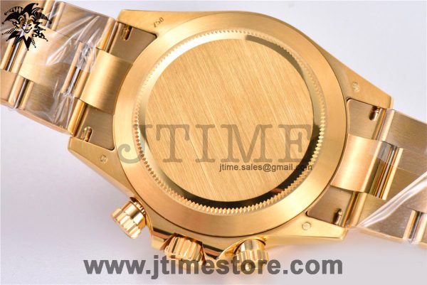 Daytona 116508 YG Noob 1:1 Best Edition 904L SS Case and Bracelet Gold/Black Dial SA4130 V3 - Image 4
