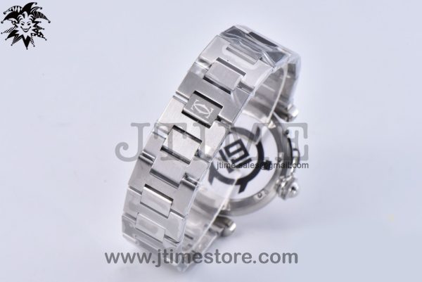 Pasha De Cartier Best Edition 35mm V9F SS Silver Dial On Stainless Bracelet A2892 - Image 4