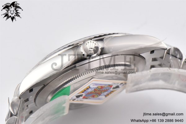 DateJust 41 SS Fluted Bezel KING 1:1 Best Edition 904L Steel Gray Roman Dial on Jubilee Bracelet VR3235 - Image 15