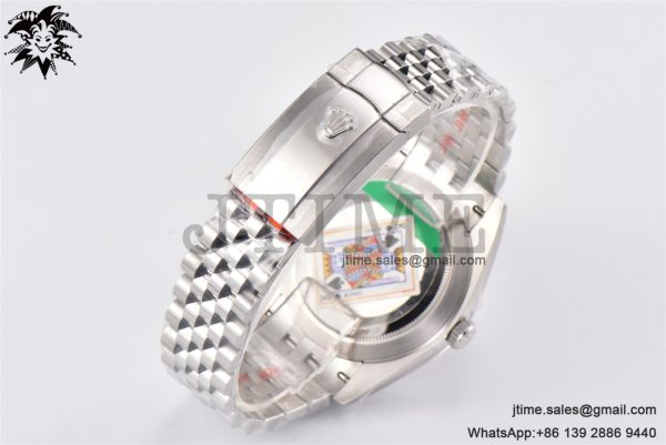 DateJust 41 SS Fluted Bezel KING 1:1 Best Edition 904L Steel Gray Roman Dial on Jubilee Bracelet VR3235 - Image 18
