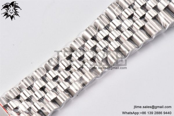 DateJust 41 SS Polished Bezel KING 1:1 Best Edition 904L Steel Gray Green Roman Dial on Jubilee Bracelet VR3235 - Image 18
