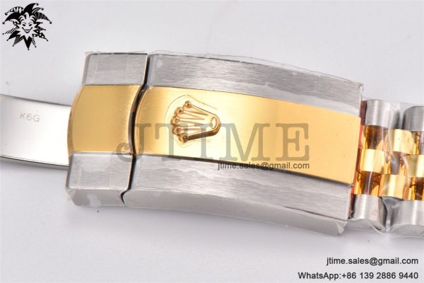 DateJust 41 YG Polished Bezel KING 1:1 Best Edition 904L Steel Gray Dial Green Roman on SS/YG Jubilee Bracelet VR3235 - Image 20