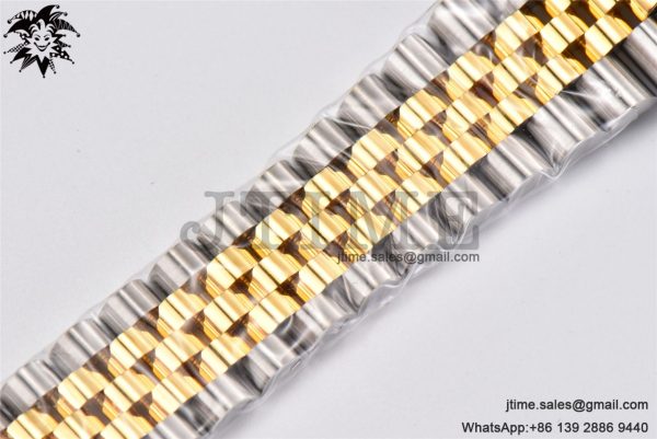 DateJust 41 YG Polished Bezel KING 1:1 Best Edition 904L Steel Gray Dial Green Roman on SS/YG Jubilee Bracelet VR3235 - Image 19