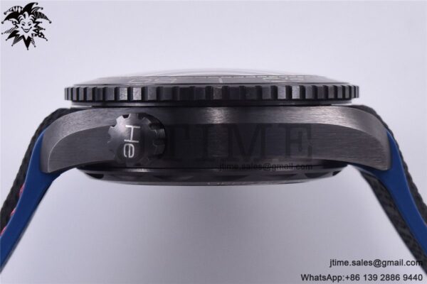 Planet Ocean GMT 45.5mm ETNZ "Deep Black" Real Ceramic VSF 1:1 Best Edition on Black Nylon Strap A8906 Super Clone - Image 5