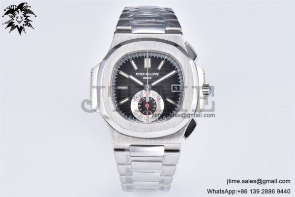 Nautilus 5980 SS PPF Best Edition Black Dial on SS Bracelet A28-520 - Image 2