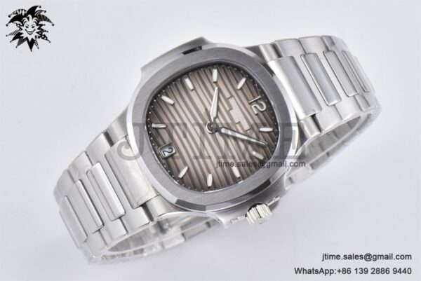 Nautilus 7118 Ladies SS PPF 1:1 Best Edition Brown Dial on SS Bracelet 324CS - Image 5
